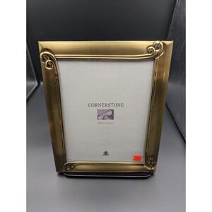 Vintage Fetco Picture Frame Satin Gold Art Deco 8x10